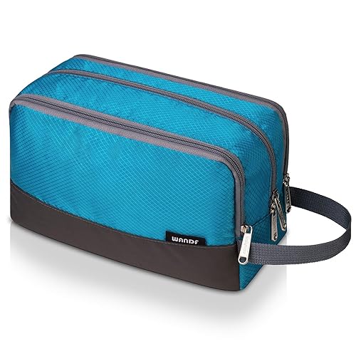 Miniatura 1 de Neceser para hombre Kit de Dopp colgante resistente al agua, bolsa de afeitar pequeña para viajar (azul)