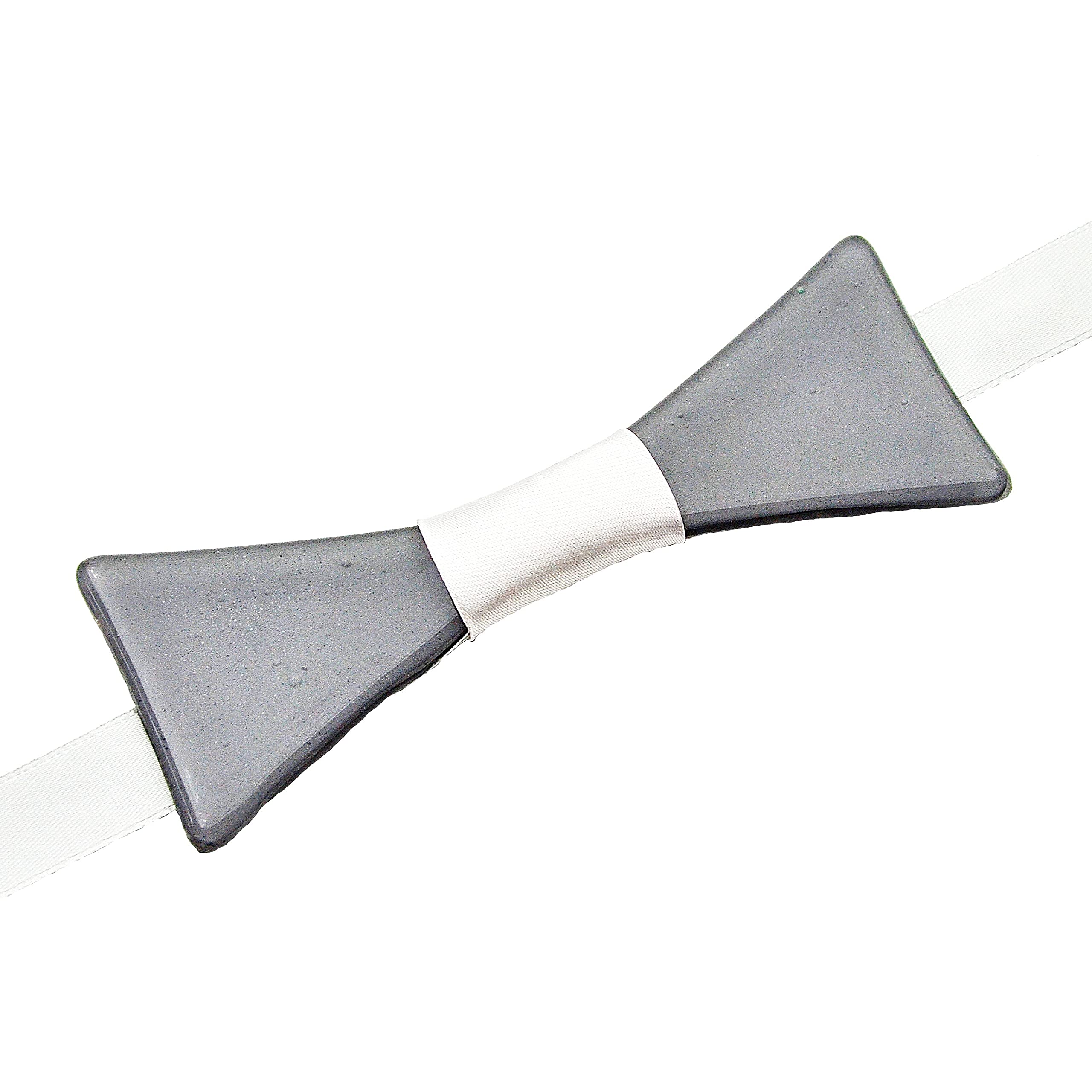 Papillon grigio • Vetro ceco • Nastro di raso • Papillon fatto a mano