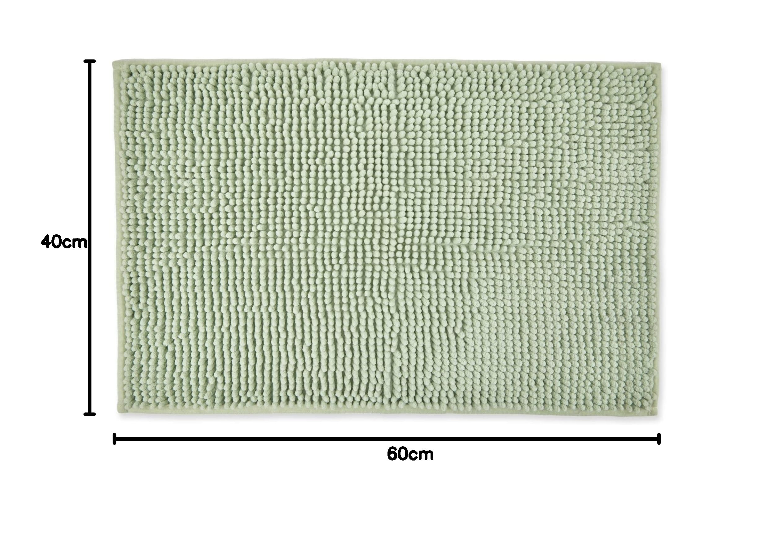 Tappetino Da Bagno Antiscivolo Noodle - Verde Salvia, Morbido E Assorbente - Foto 12