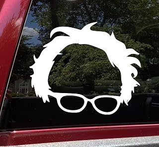 Minglewood Trading Silver - Bernie Sanders Vinyl Decal - 2020 - Die Cut Sticker - 15w x 12h inches