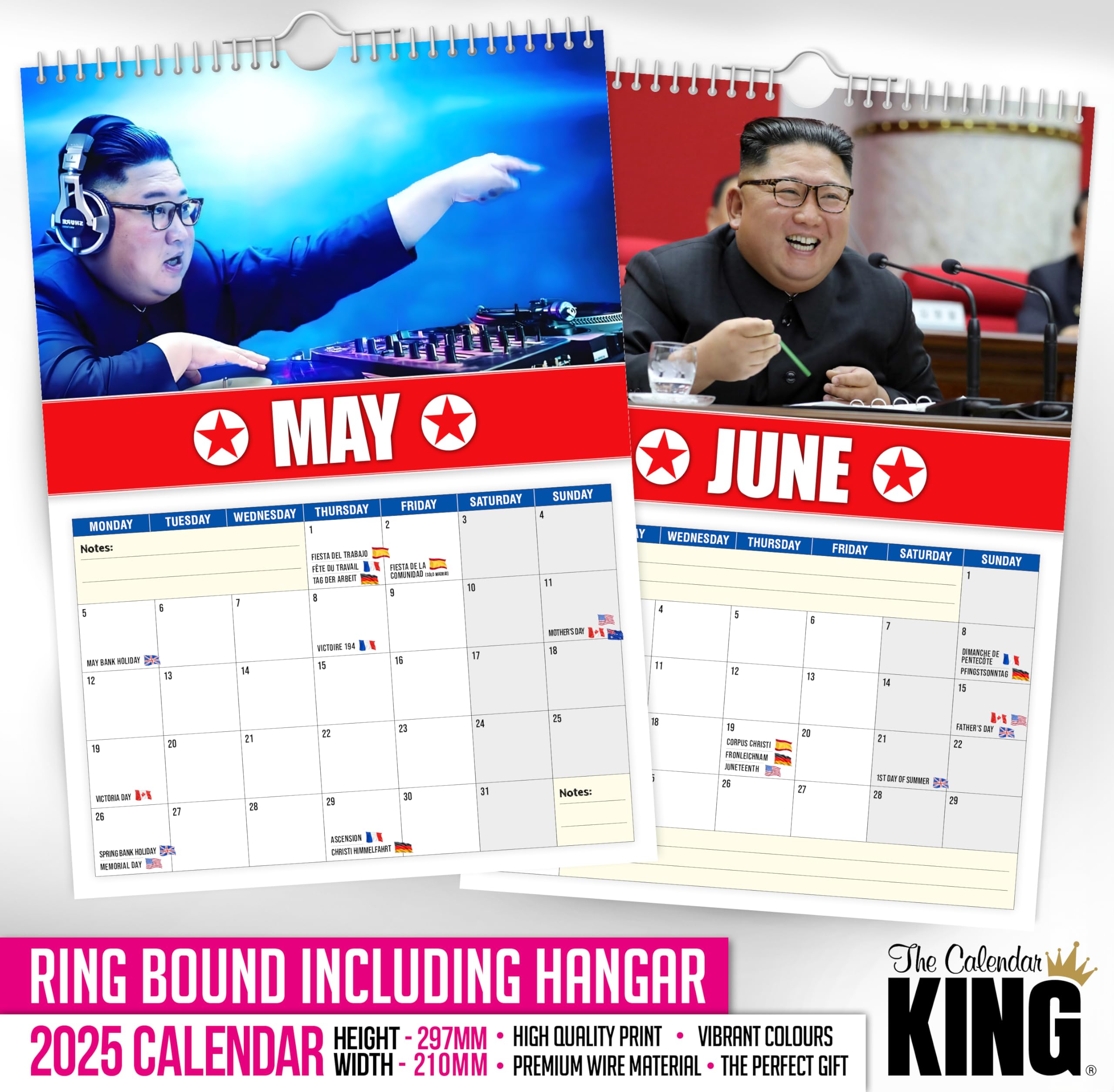 The Calendar King // Kim Jong-Un - 2026 Wall Calendar (Full Colour, A4 Size) - Image 4