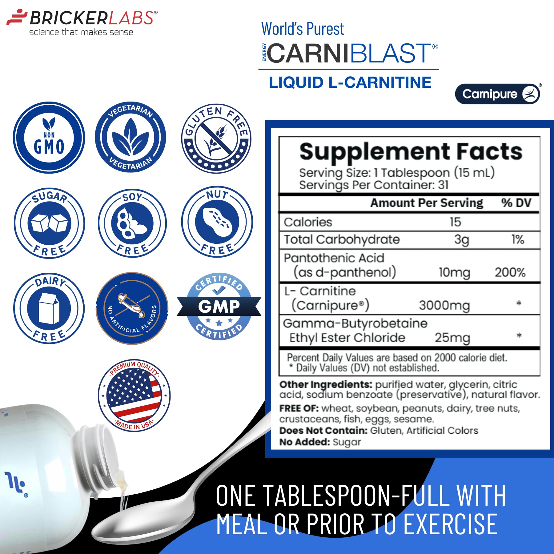 l carnitine thermo with gamma butyrobetaine Amazon.com: Bricker Labs CARNIBLAST Liquid L-Carnitine 3000mg with  Carnipure & GBB – Energy, Stamina & Endurance Support, Pre- & Post-Workout,  Sour Fruit Flavor, 16 FL Oz : Health & Household