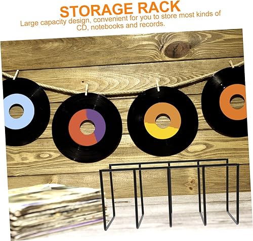 Miniatura 3 de Zerodeko Estante de almacenamiento de registros, soporte para tapa de olla, clasificador de revistas, organizador de escritorio, organizador de