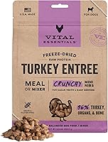 Vista 23 de Vital Essentials - Comida para perros liofilizada cruda, mini trocitos crujientes de ternera Comida completa o mezcla Comida para perros alta