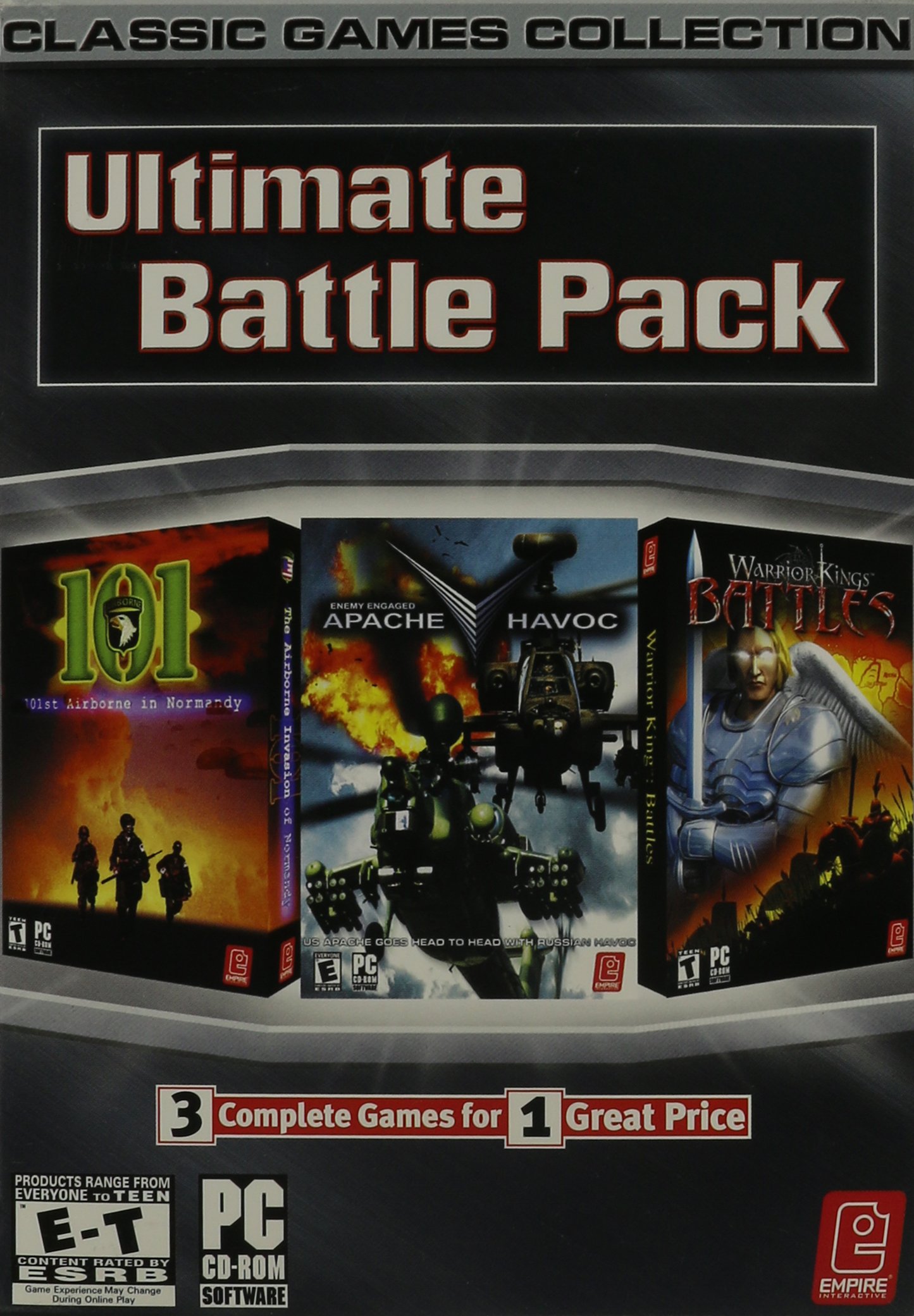 Amazon.com: Ultimate Battle Pack (Warrior Kings Battles, Apache Havoc,  101st Airborne) - PC : Video Games