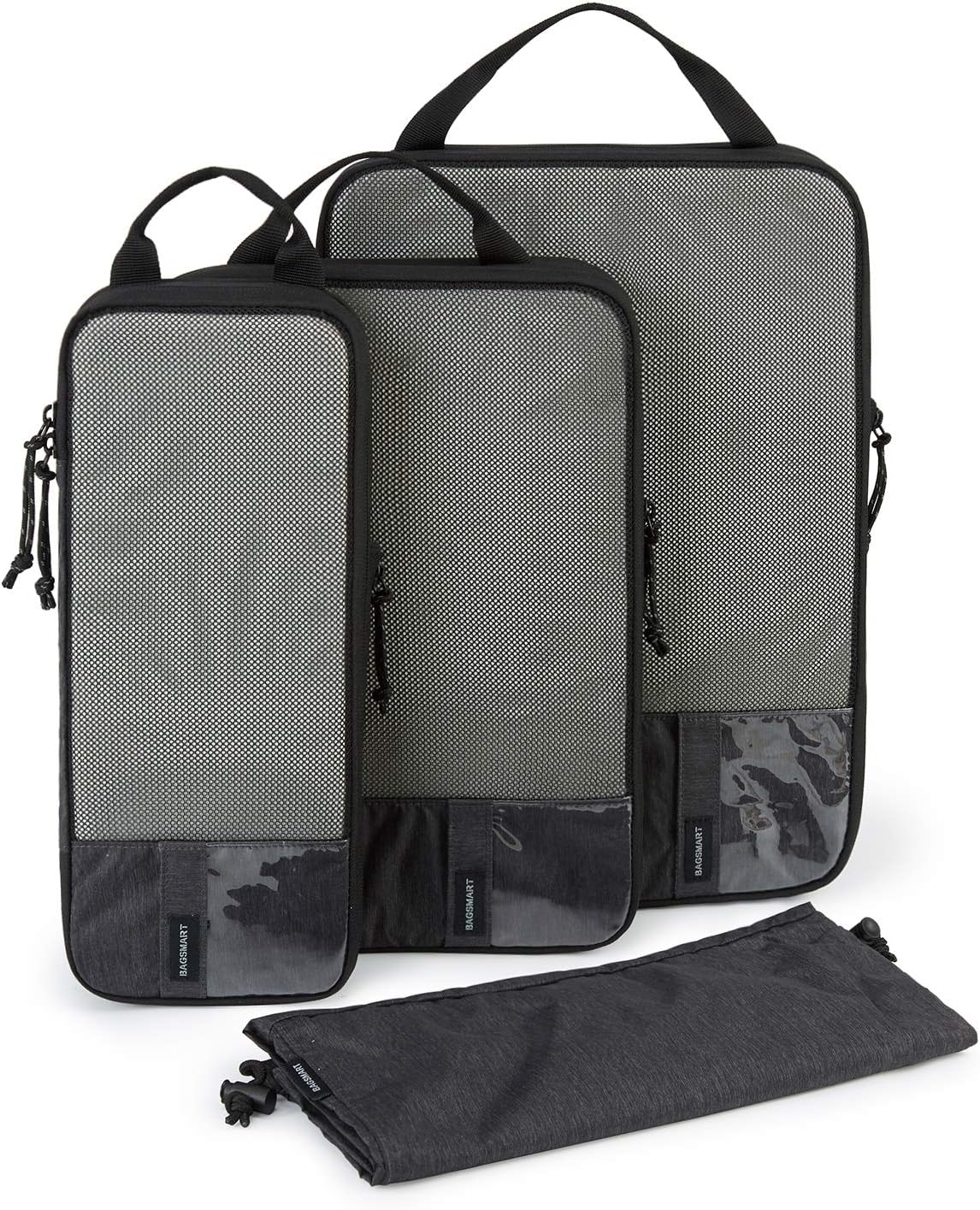 BAGSMART 6 Set /4 Set/2 Set Compression Packing Cubes for Travel, Lightweight Luggage Organizer Bags, Durable Space Saver Bags Travel Essentials