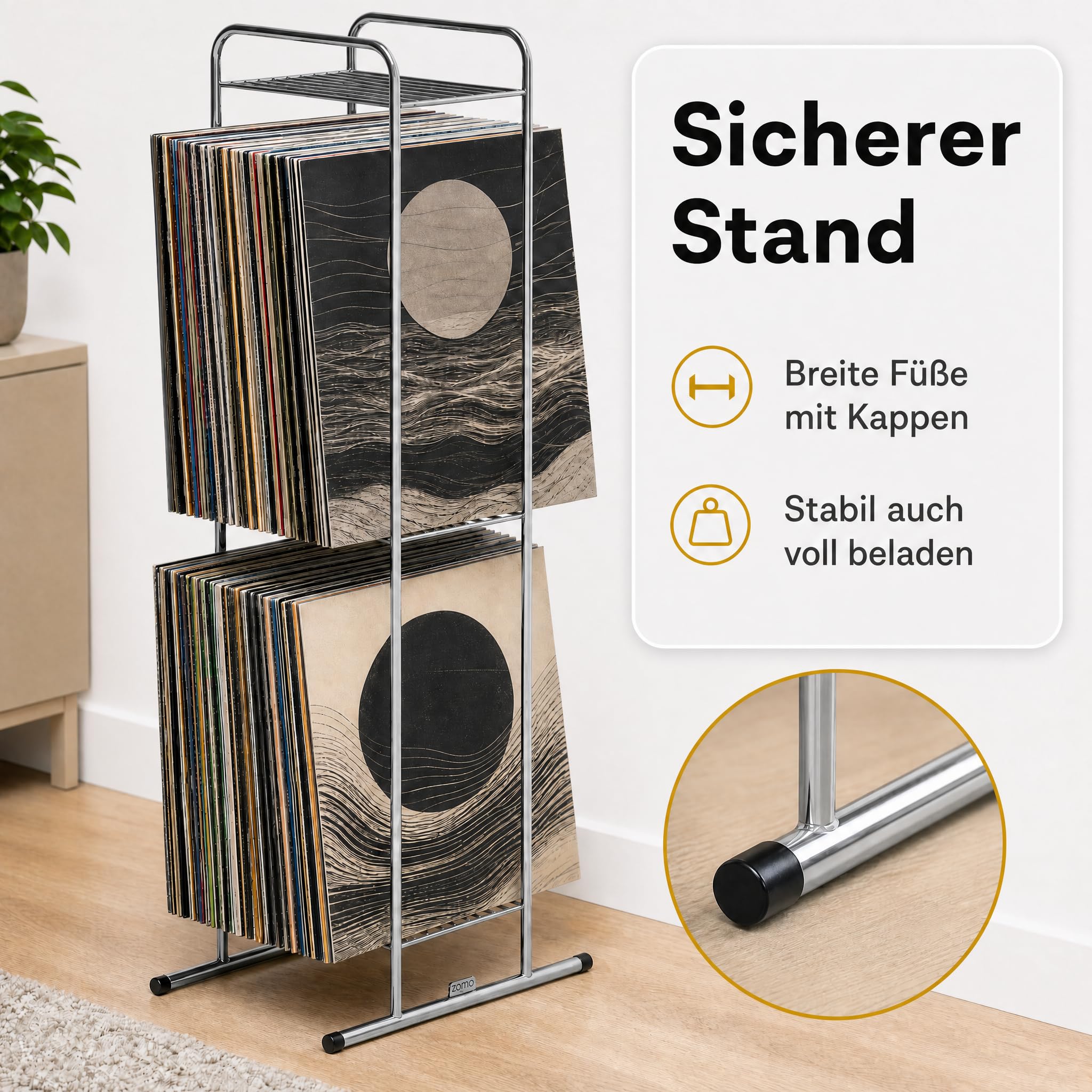Zomo Vs-Rack Vinya 100 cromato