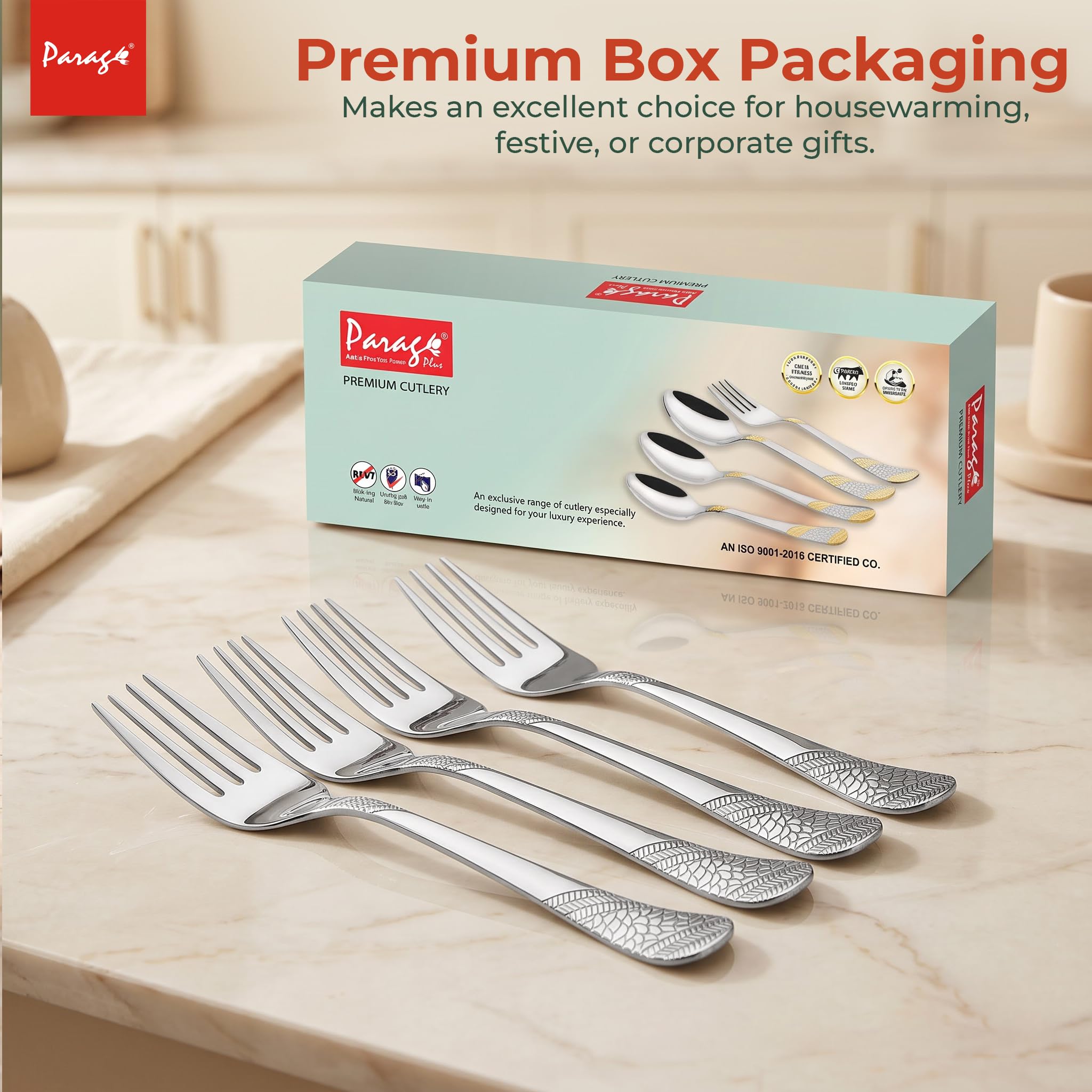 Parage Stainless Steel Forks Set - Luxury Cutlery -9 Parage Stainless Steel Forks Set - Luxury Cutlery -9
