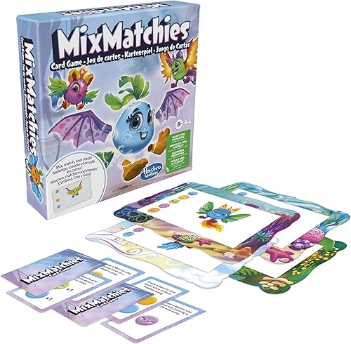 Miniatura 4 de Hasbro Gaming MixMatchies - Juego de cartas, juego para niños, juego familiar para edades de 8 años en adelante, de 2 a 6 jugadores