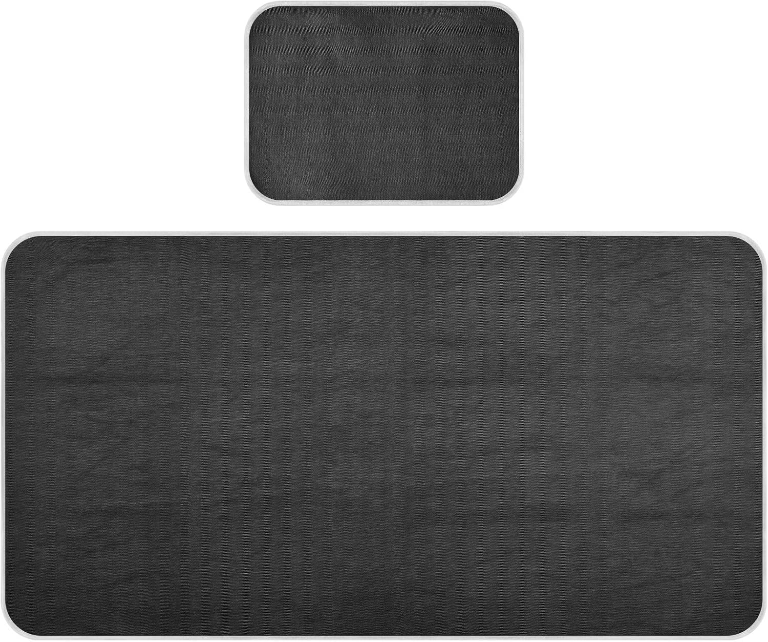 Black Cooling Baby Bassinet Mattress 28" x 52" Ultra Soft Crib Padding for Baby&Toddler