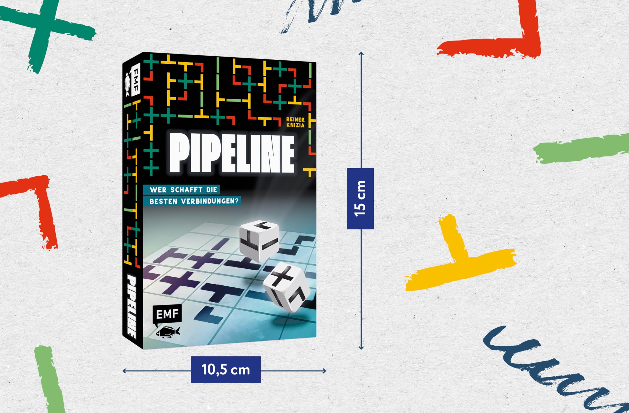 Würfelspiel: Pipeline – Wer schafft die besten Verbindungen?: Für 1-6 Personen von 8 bis 99 Jahren
