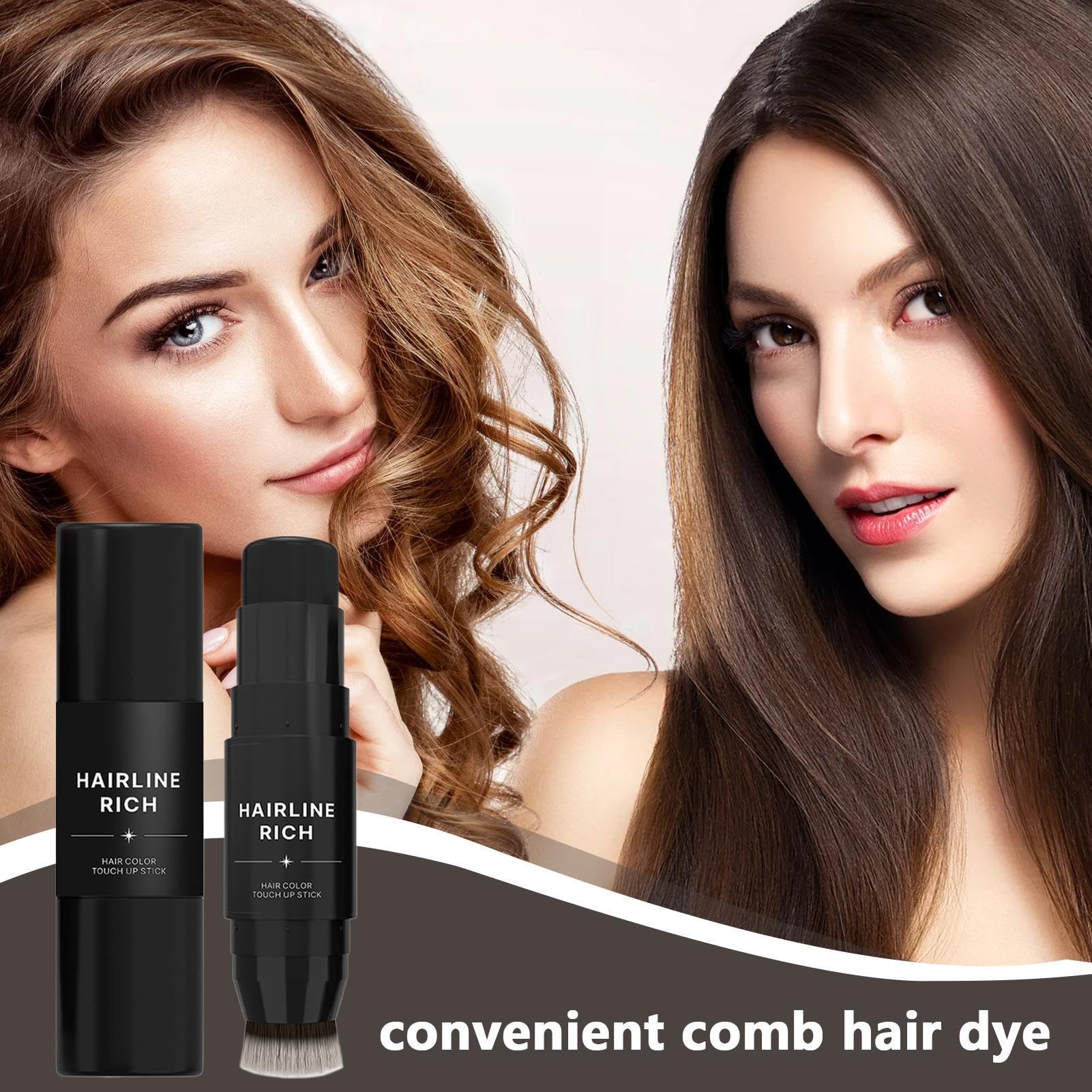 Root Cover Up Stick - Hairline Cover Stick, Root Up For Hair | Hair Color Sticks To Gray, Multipurpose Sweat-Proof Hair Pen Hairline Color For Men, Women, Adults