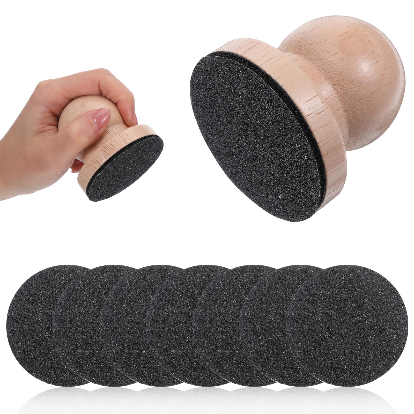 HJZHII 7PCS Dog Nail File, Dog Nail Grinders for Nails with 6 Replaceable Scratch Pads Pet Nail Grinder for Safe and Easy Nail Care Ensures Smooth and Healthy Nails for Dogs and Cats