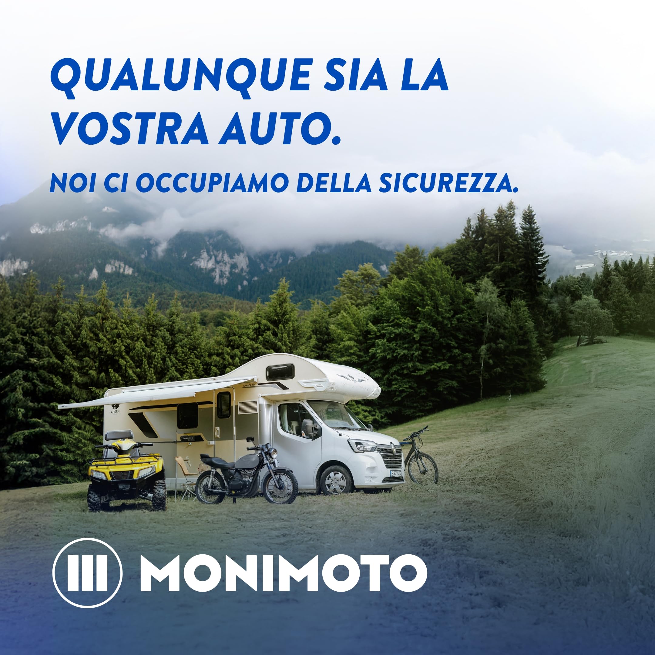 MoniMoto 7 Localizzatore Tracker e Allarme per Moto con Installazione Facile, Senza Fili - Localizzatore Smart GPS per Moto, Tracker GPS per Veicoli, Scooter, Quad Bike ATV, Motoslitte