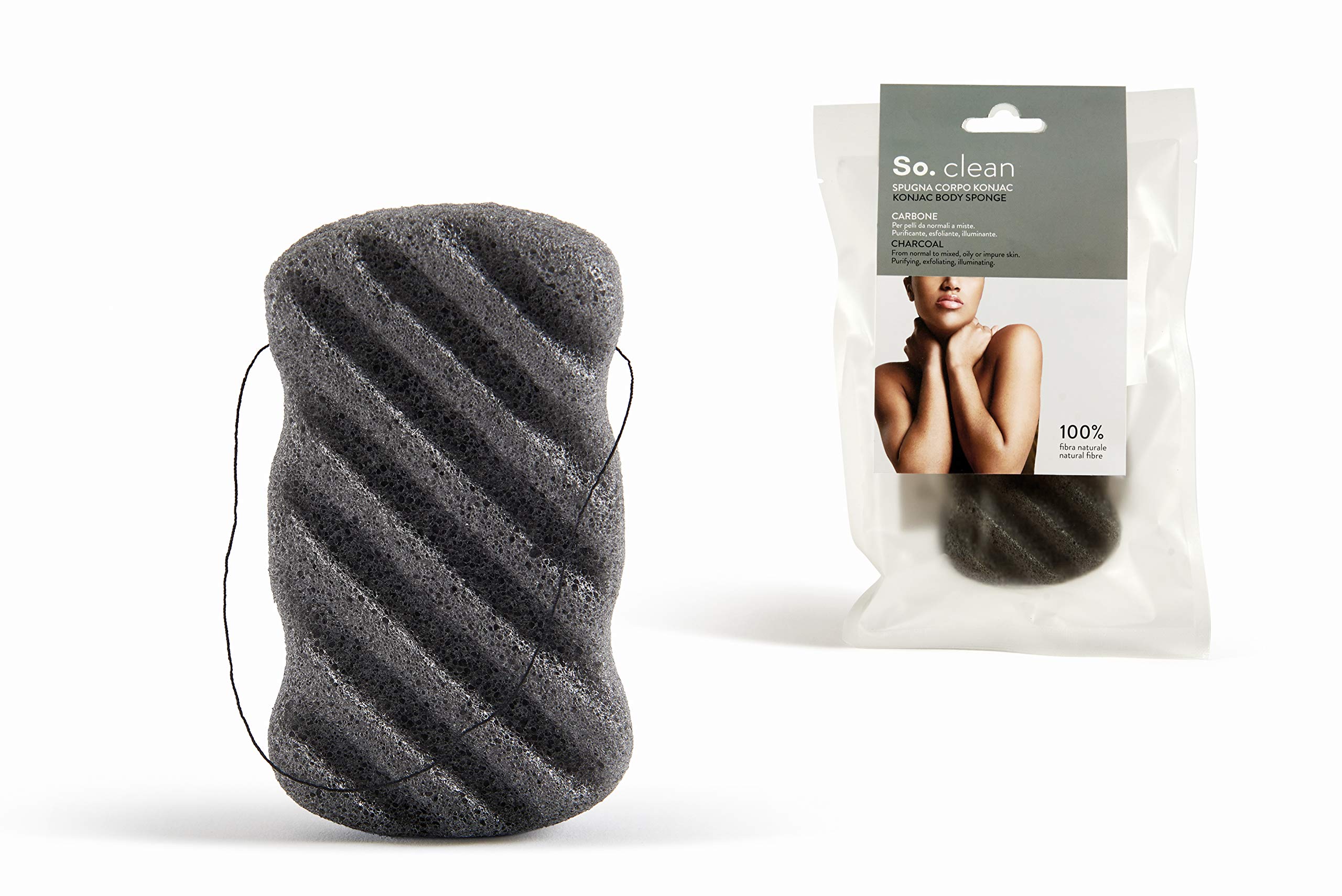 So. Konjac - Esponja para el cuerpo – Carbón – 14000 gr