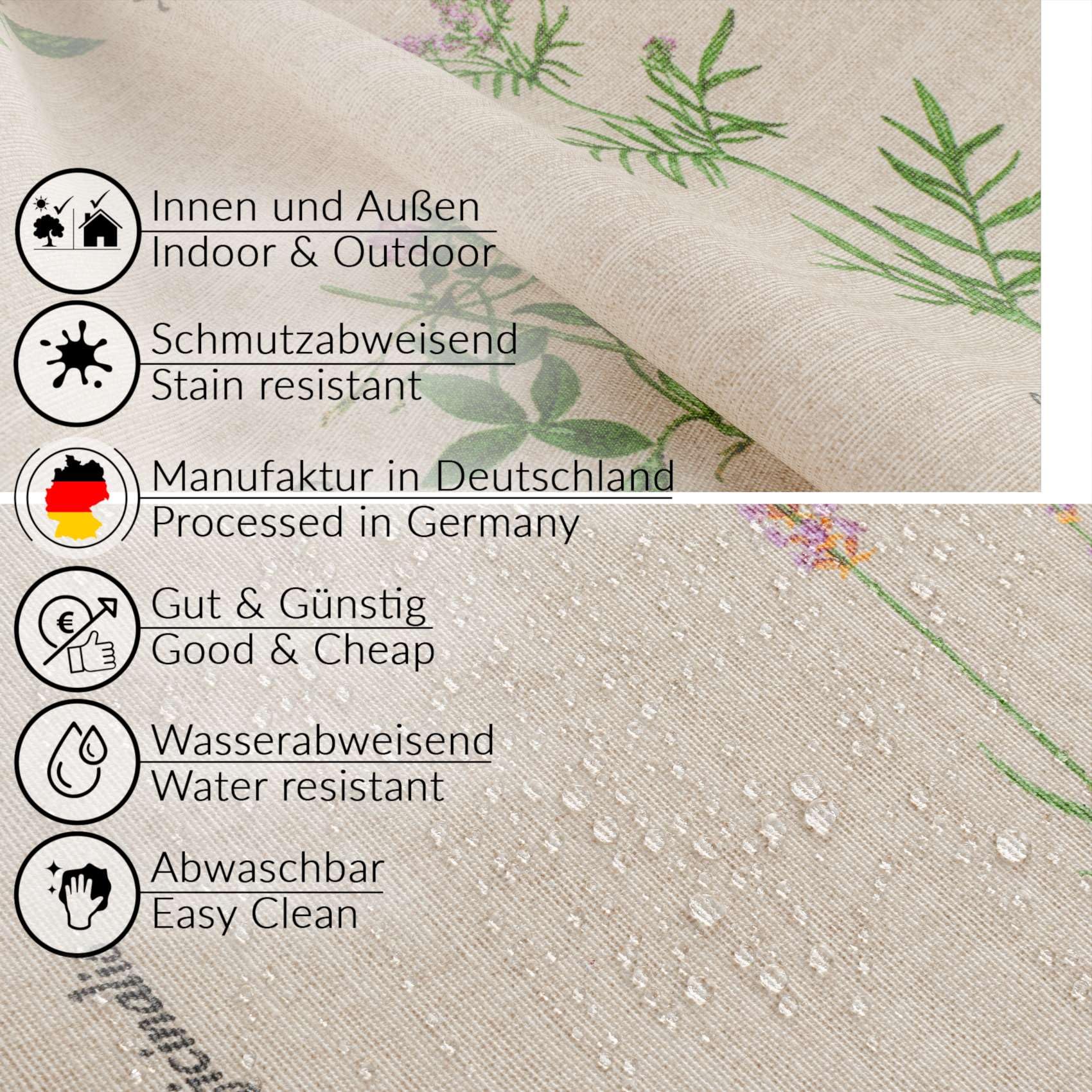 Mantel De Tela Textil Lavable, Mantel De Algodón, Poliéster, Café, Ovalado, 240 X 140 Cm, Para