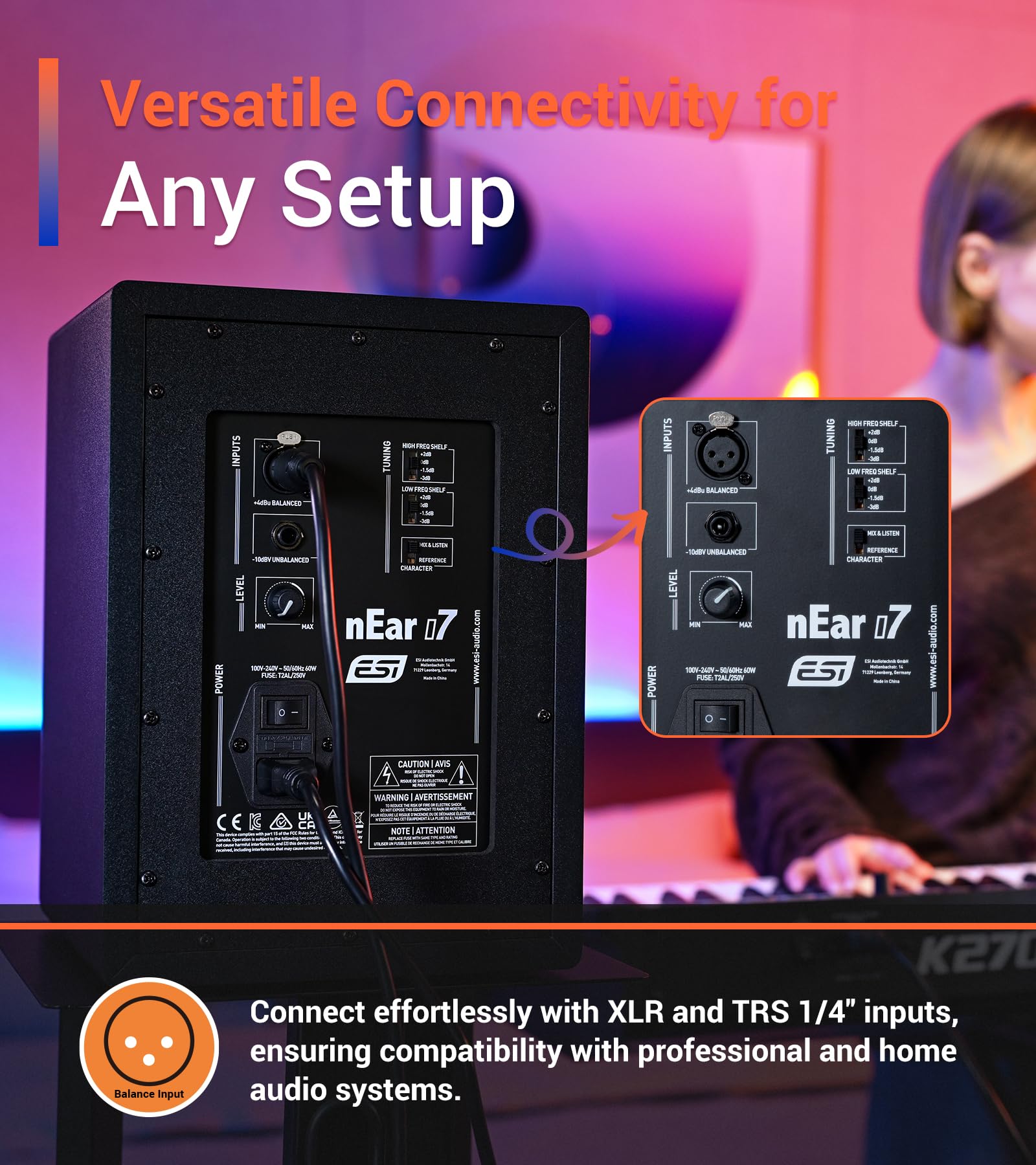 ESI nEar i7 - Monitor da studio da 6,5"