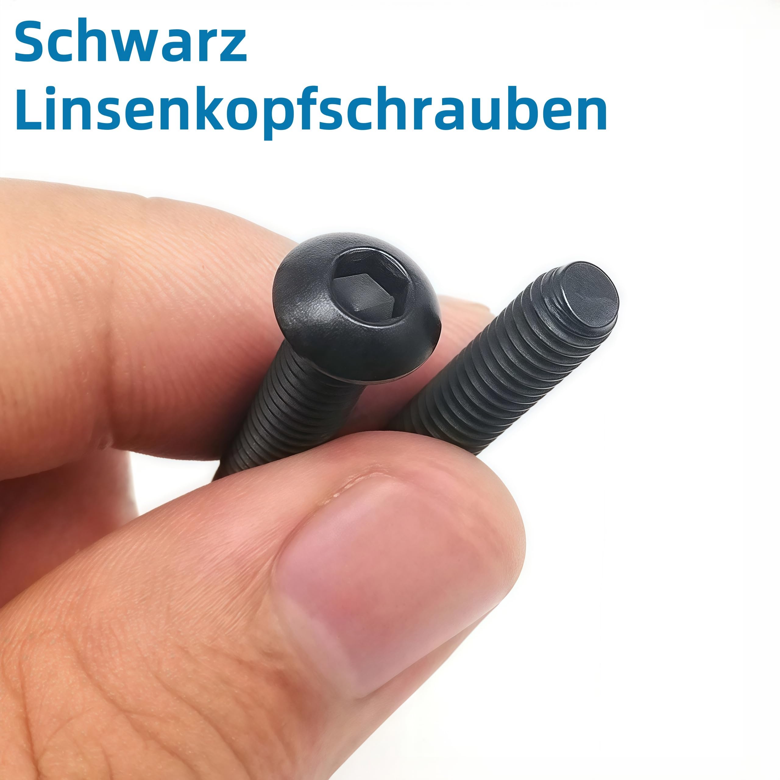 10 Stück Linsenkopf Schrauben M4x12 mm - ISO 7380 - A2 Edelstahl