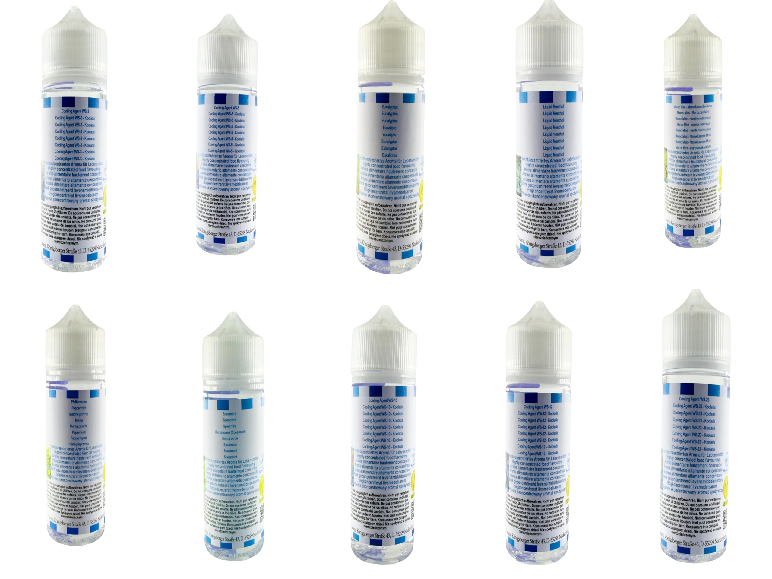 Arctic Breeze Edition - Kolekcja Sasami Signature - Zestaw 10 x 10ml koncentratów aromatów - Wegańskie