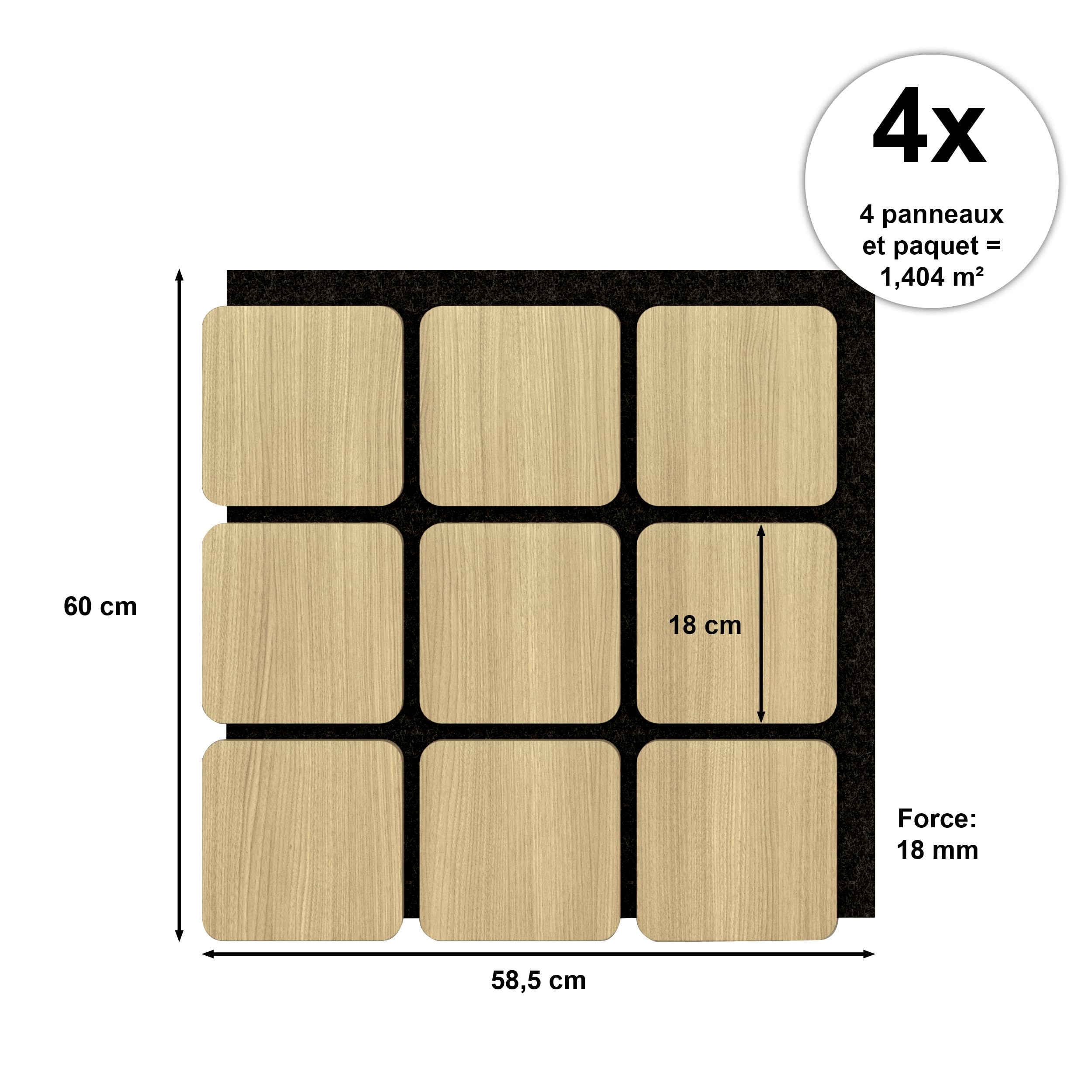 Sonido Kreativ FSC Quadrum New Light Oak