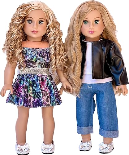 Ultimate Playset – Ropa para muñecas de 18 pulgadas – 6 piezas – Mezcla y combina trajes con zapatos – Traje de baño, falda, blusa, pantalones,