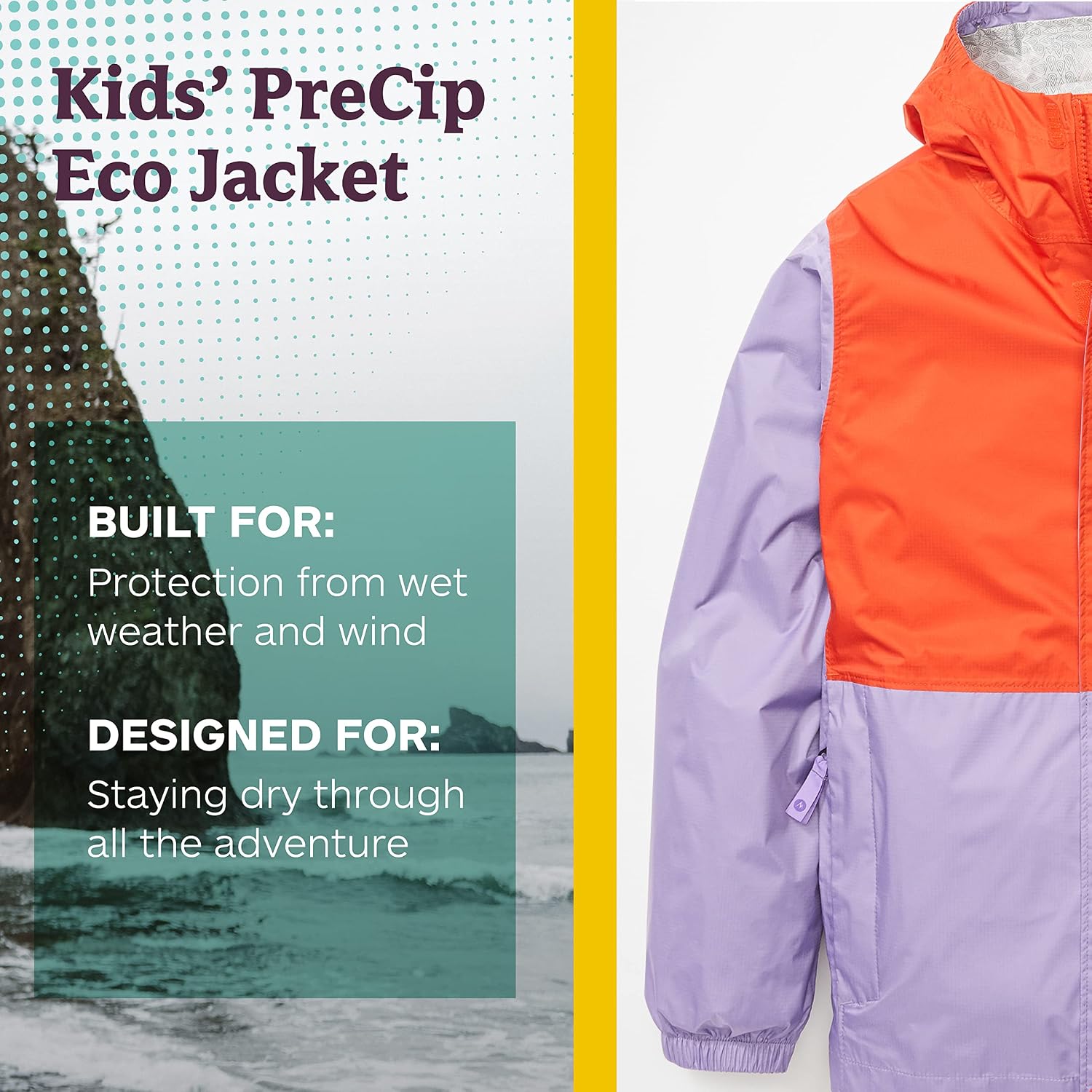 MARMOT boys Kid's Precip Eco Jacket