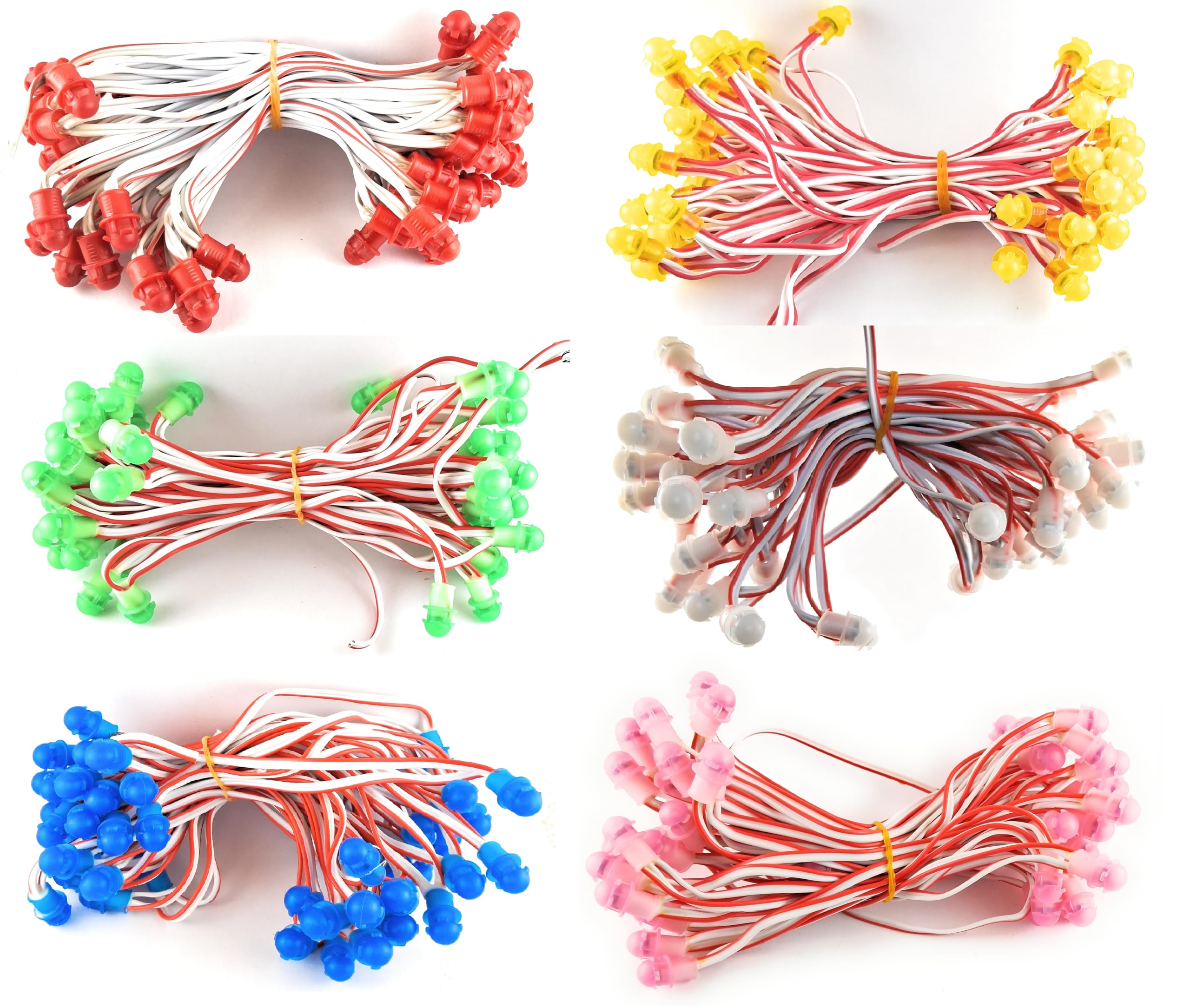 6 pics 12 Volt DC 6 Meter 50 Led Chain 6 Different Color Light-image-16