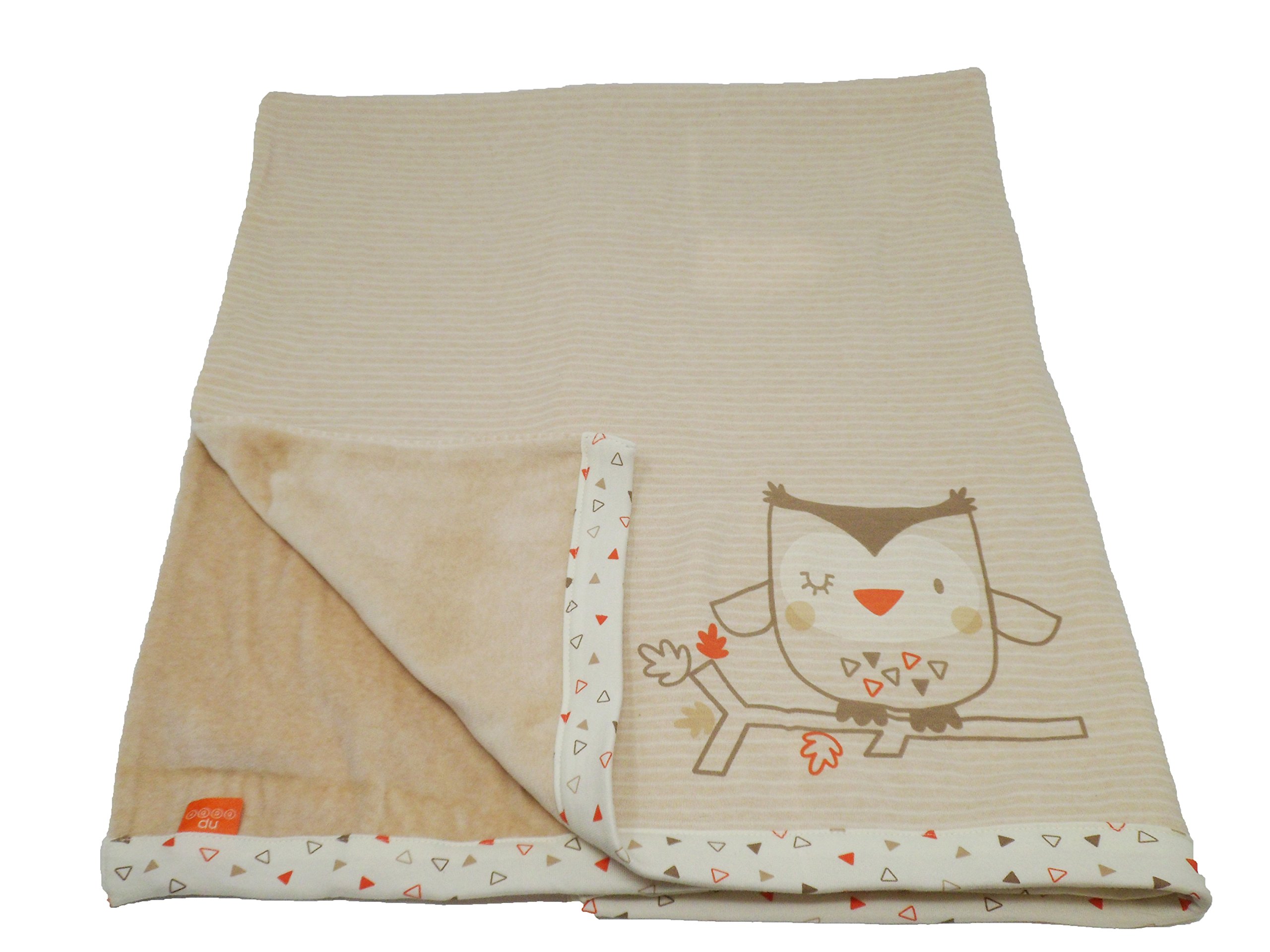 Katies Playpen / Baby Best Buys Beige Natures Purest Woodlands Friend Owl Velour Blanket - 75X100cm