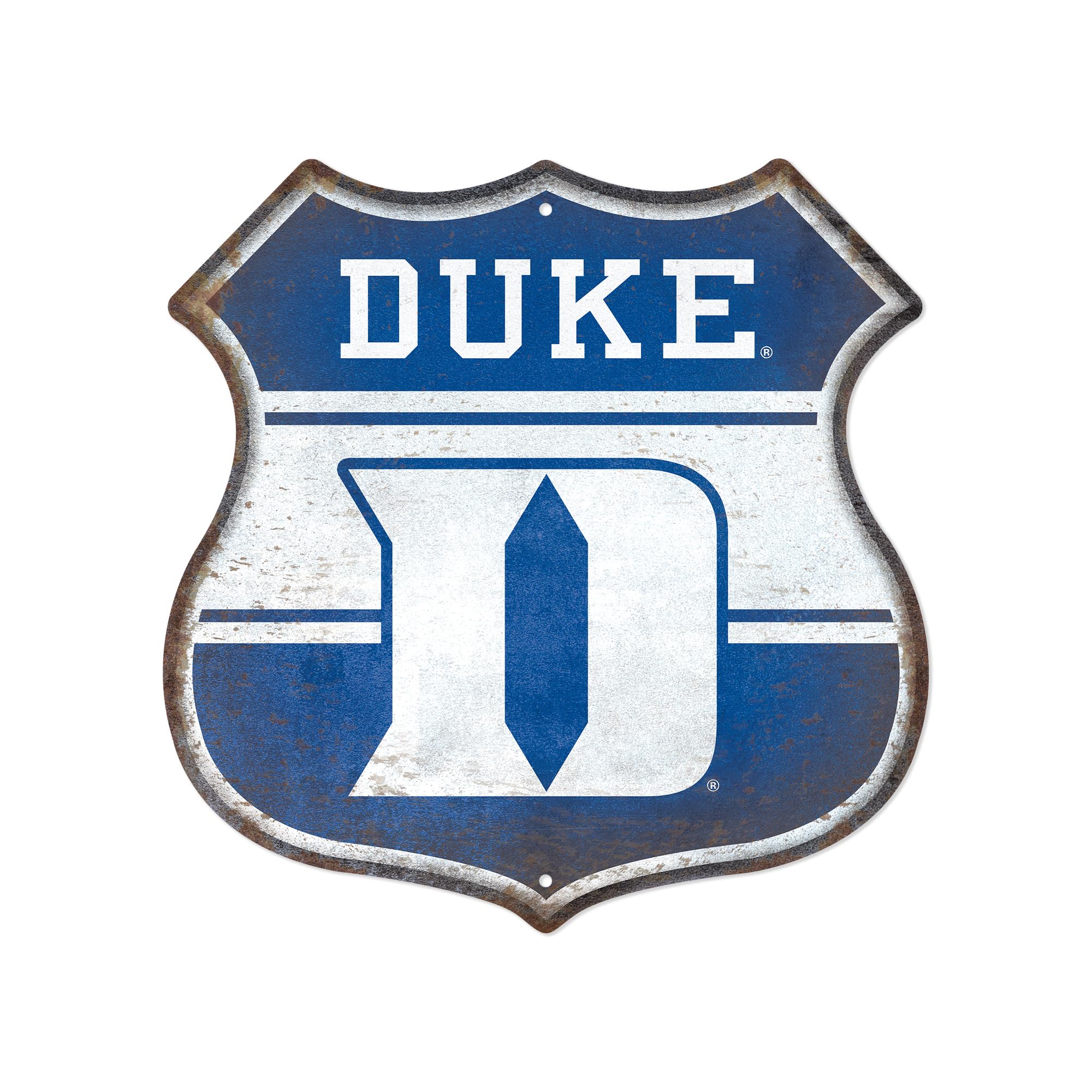 Rico Industries NCAA Rustic 11.5" Metal Route Sign Home Décor/Dorm Room