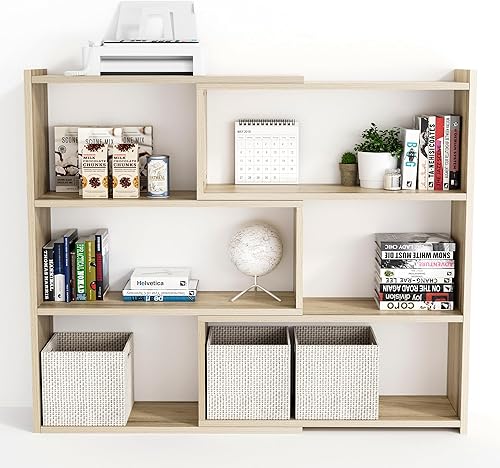 Kaboon Estantería de 4 niveles, expandible de 30 a 55 pulgadas de ancho, estantería esquinera grande, estantes independientes para almacenamiento de