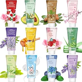 12 Pack Hand Cream for Travel Size Bulk,Natural Plant Fragrance Hand Lotion With Shea Butter,Vitamin E,Mini Hand Lotion Gi...