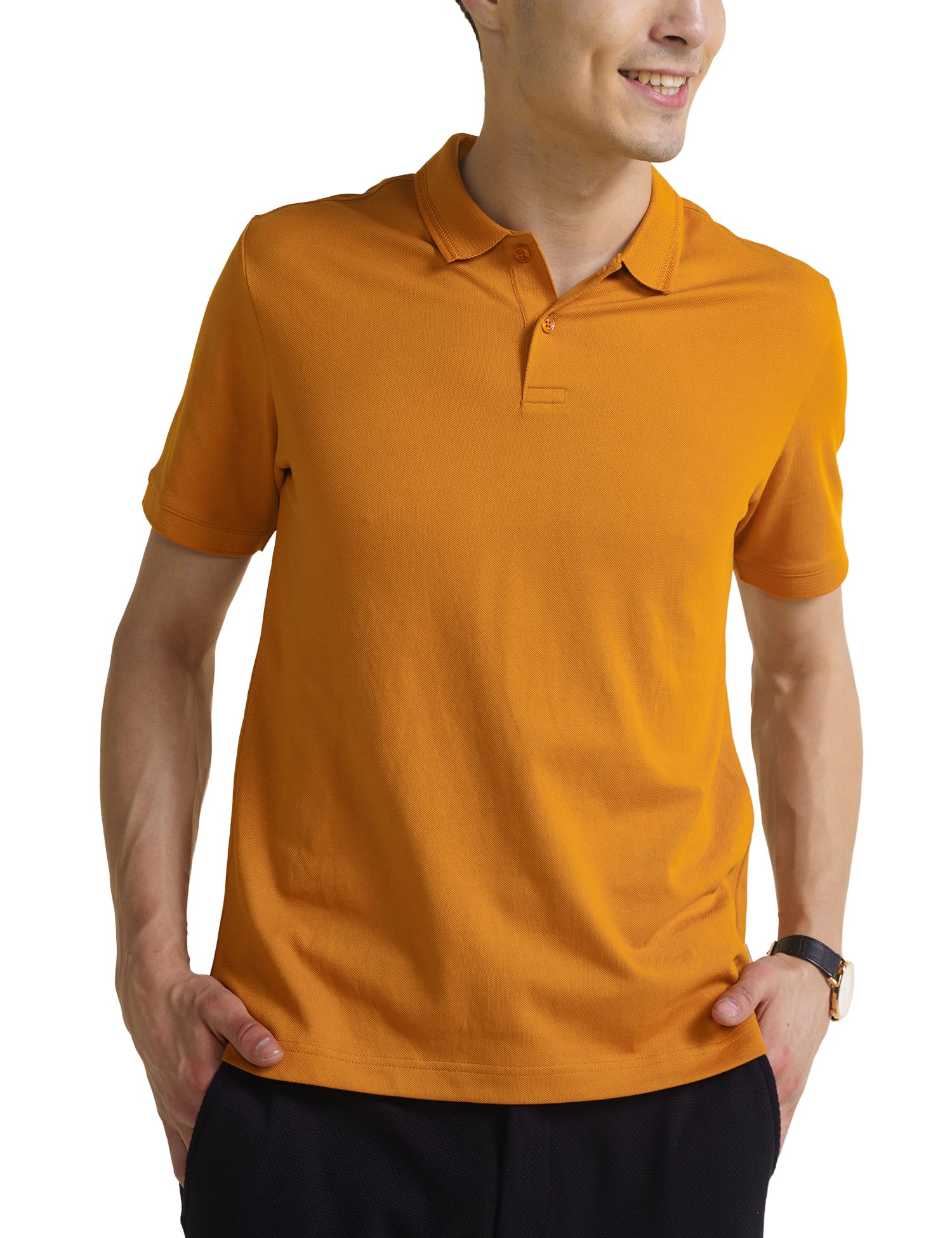 DAMENSCH Men's Cotton Blend Solid Regular Fit T-Shirt