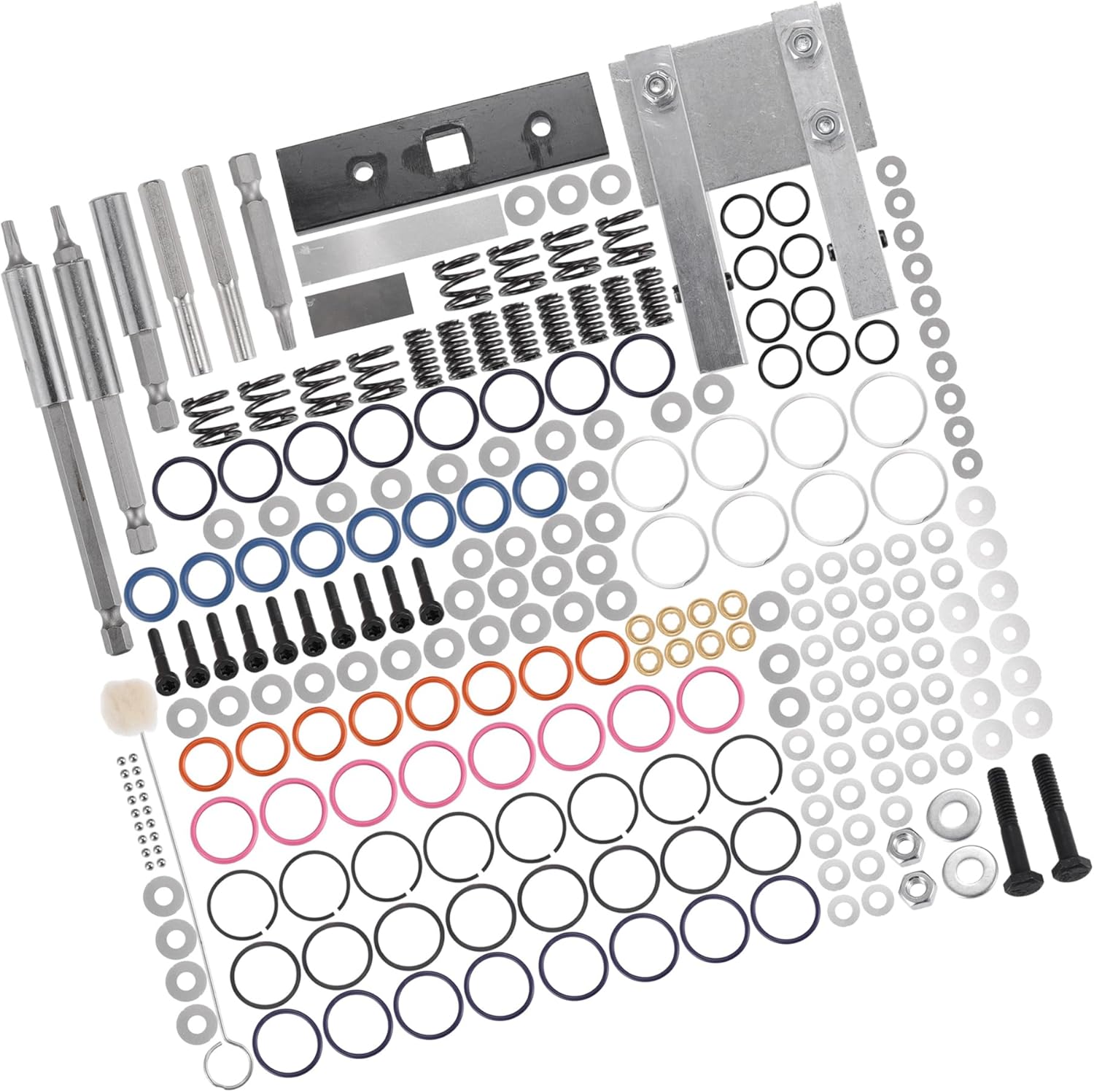 7.3L Injector Rebuild Kit with Vice Clamp, Special Tools, Springs & O-Ring Seal Kit for Ford 7.3L 1994-2003 / Durable / 1 Set Replace Parts