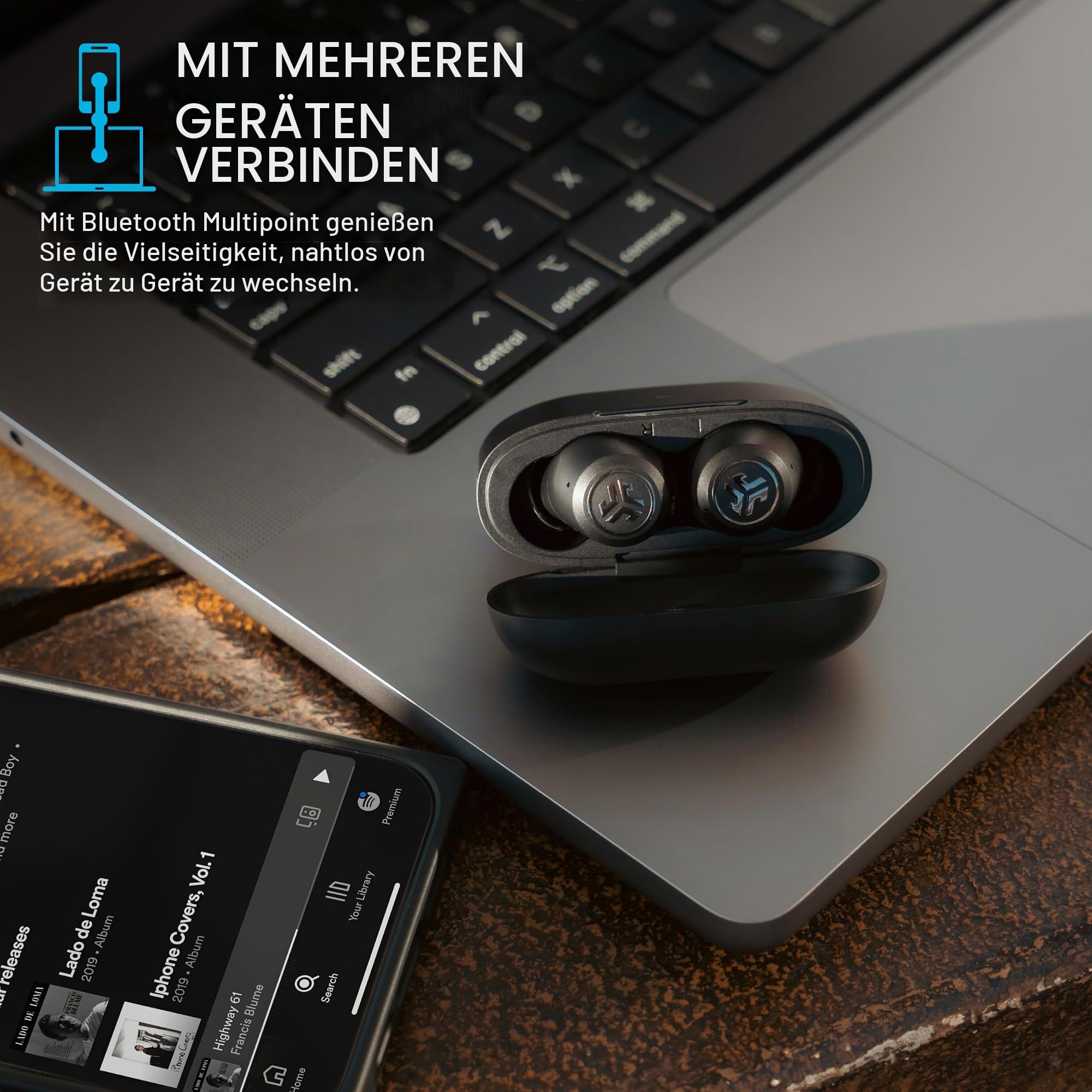 JLab JBuds ANC 3 In Ear Kopfhörer Bluetooth - Smart ANC kabellos