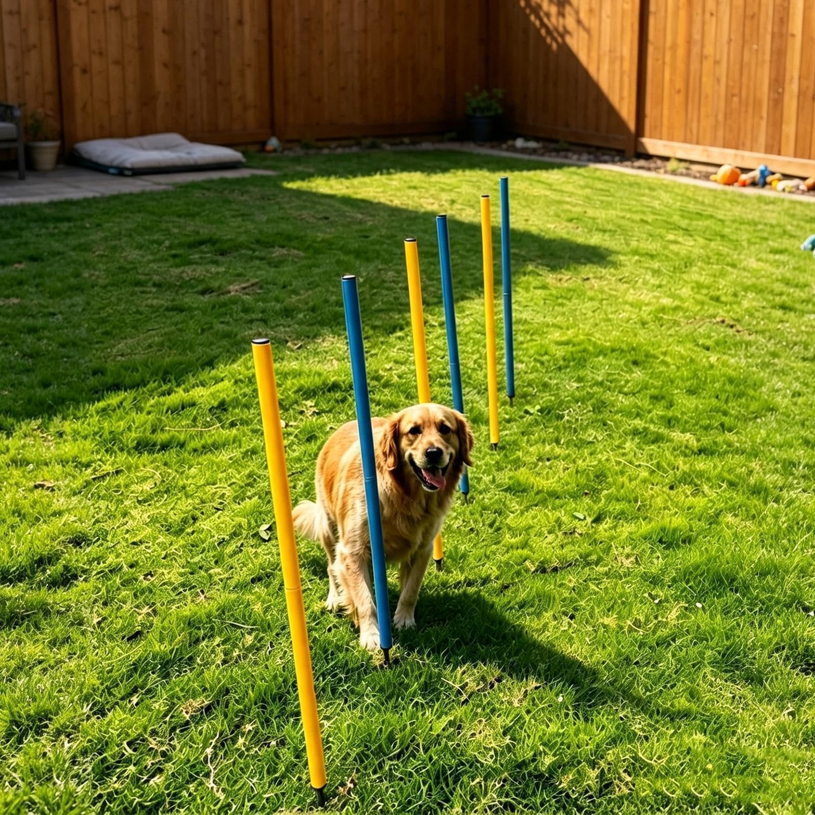 Hunde Agility Trainingsausrüstung 6 Stück Stabile Verstellbare Agility