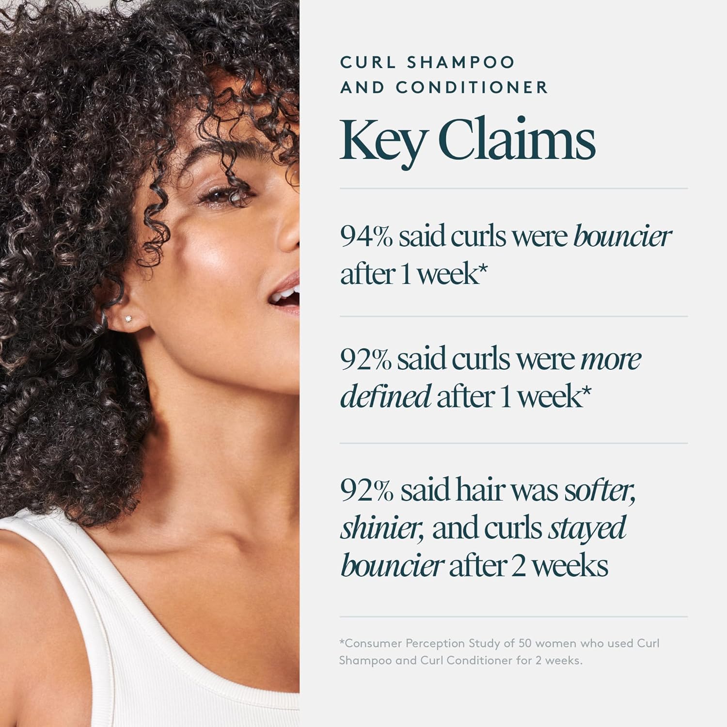 Virtue Curl Sulfate Free Shampoo and Conditioner Set with Jojoba Oil for Curly Hair with Frizz Control, Color Safe, 17 Fl Oz Each