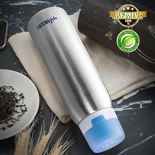 Miniatura 5 de Level Up Way Botella de agua de acero inoxidable de alta calidad de 25 onzas con filtro sin BPA artículos esenciales de viaje filtro de agua