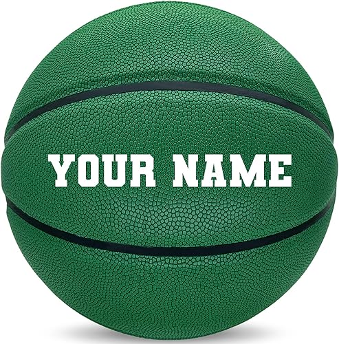 Miniatura 33 de Balón de baloncesto personalizado – Tamaño oficial 7/6 | Balón de baloncesto de cuero para interiores y exteriores con nombre | Ideas para regalos