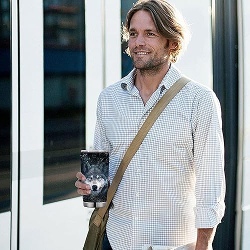 Miniatura 10 de Sakura - Vaso de viaje de 20 onzas, acero inoxidable, aislado al vacío, con tapa y pajilla, para café con tapa y popote para hombres y mujeres