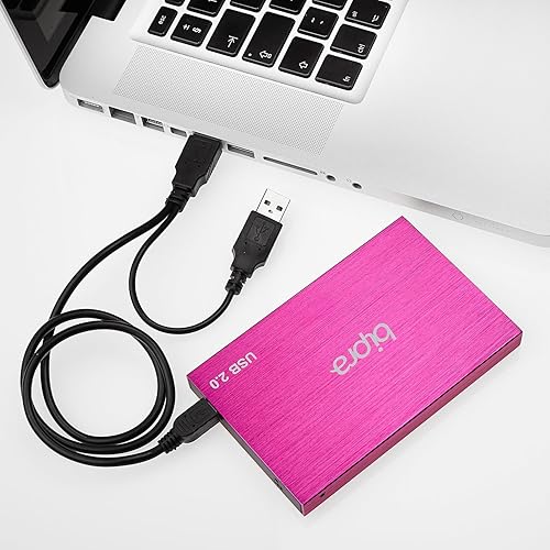Miniatura 6 de Disco duro delgado de bolsillo externo USB 2.0 de 1 TB - Rosa dulce - Ntfs