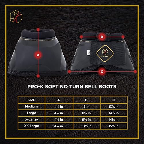 Miniatura 6 de Kavallerie PRO-K Botas de Campana Suaves Sin Giro Protección Definitiva de Cascos, con Sistema de Sujeción Anti-Giro, Duraderas y Previene