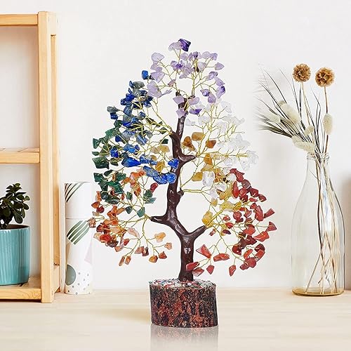Miniatura 175 de Cristal de turmalina negra, árbol bonsái, árbol del dinero, árbol negro, árbol de la vida, árbol de la vida de chakras, regalos energéticos