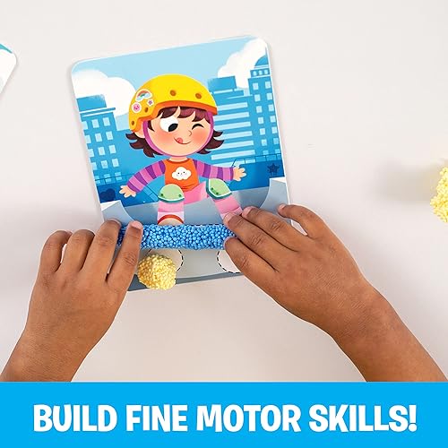 Miniatura 4 de Educational Insights Playfoam Shape & Learn - Tarjetas de personajes, desarrolla vocabulario y habilidades motoras finas con un juguete sensorial, a