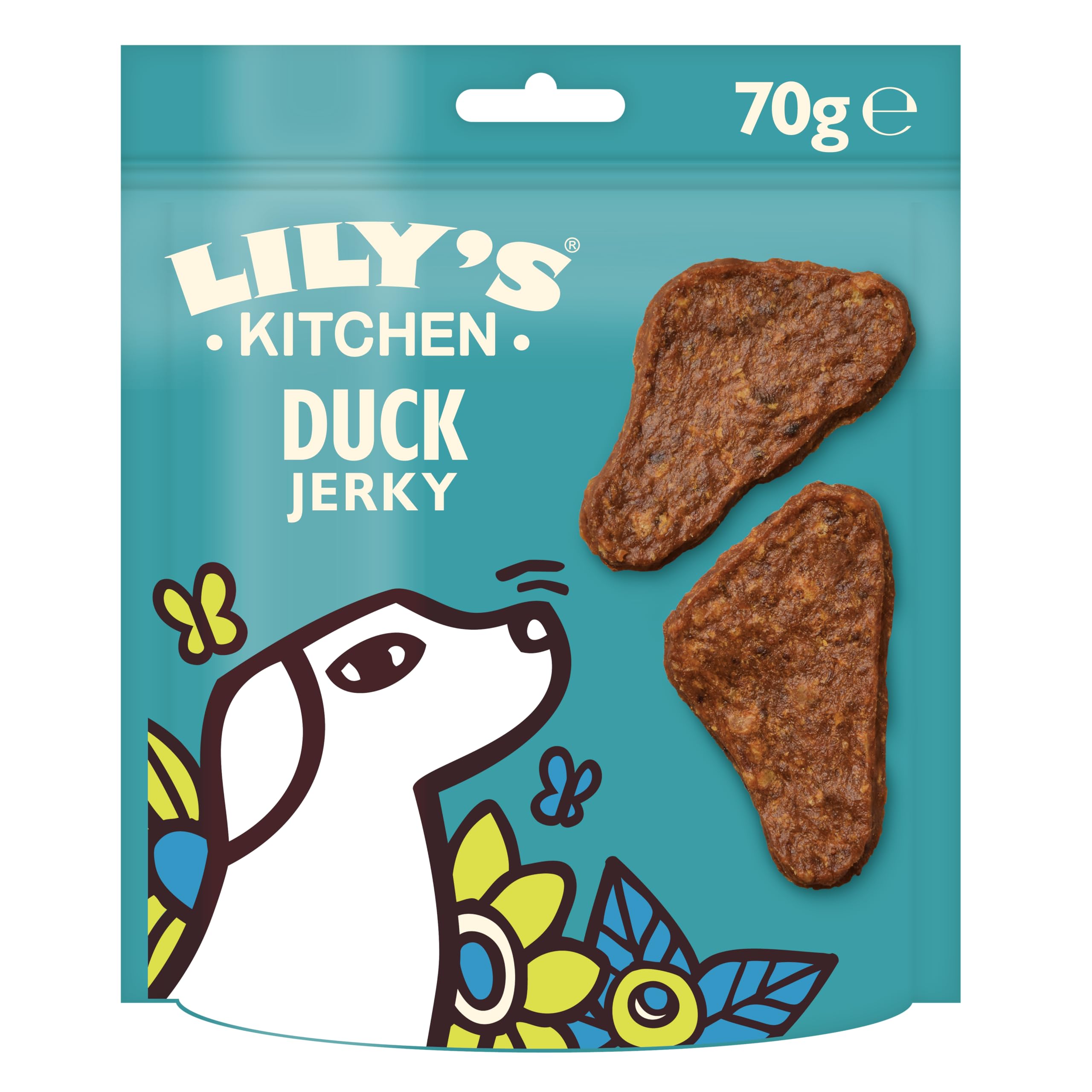 Lily's Kitchen Elaborado con ingredientes naturales paquete de golosinas para perros adultos la majestuosa minicecina de pato para perros pequeños, medianos y grandes 8 × 70g