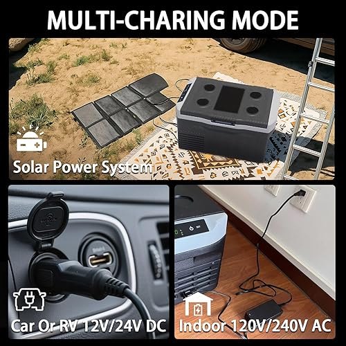 Miniatura 7 de Refrigerador de 12 voltios, mini refrigerador portátil para automóvil de 23 cuartos (22 litros), compresor congelador, enfriador eléctrico de -4