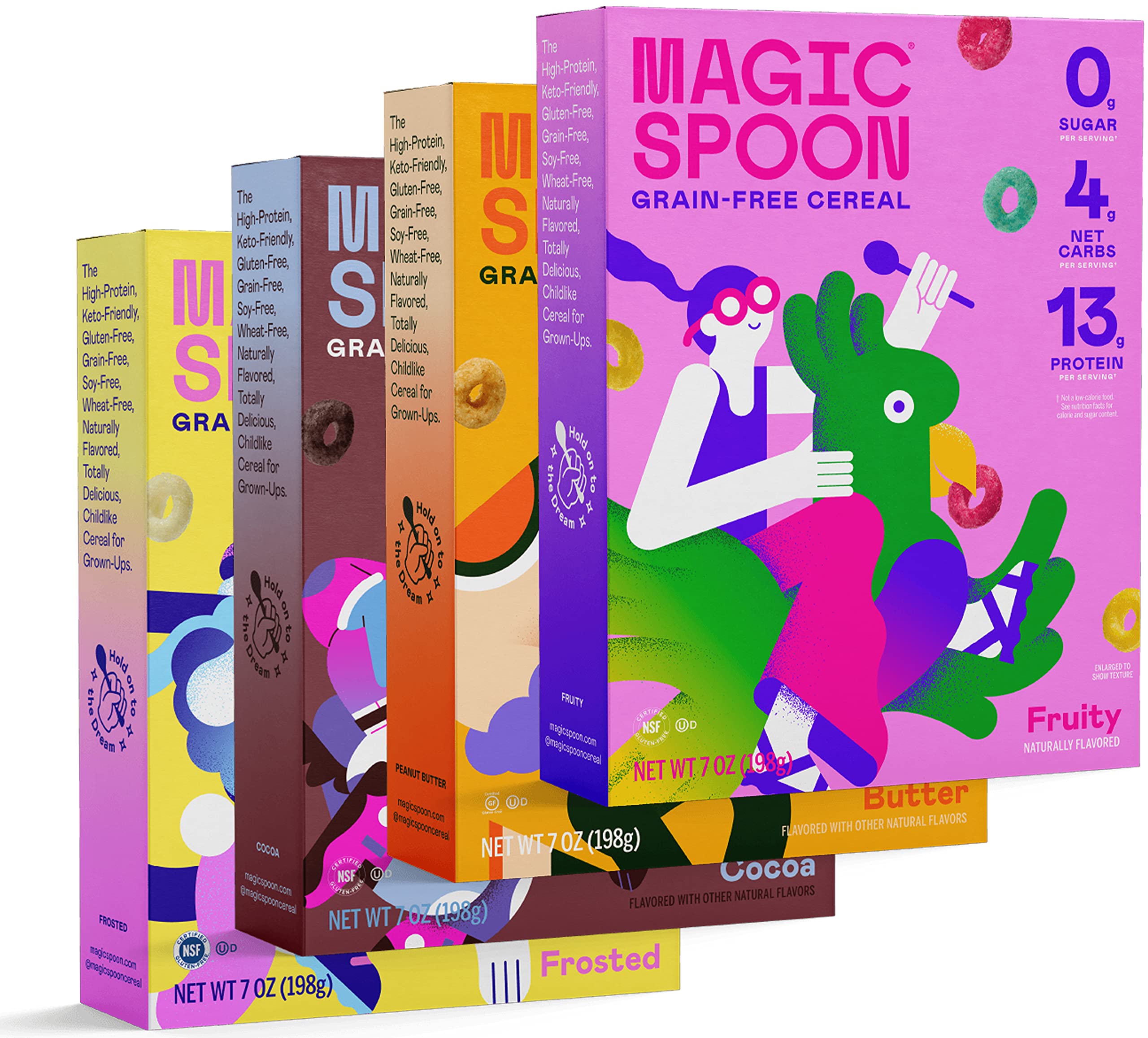 Magic Spoon Cereal High Protein, Low Carb, Zero Sugar, Gluten & Grain