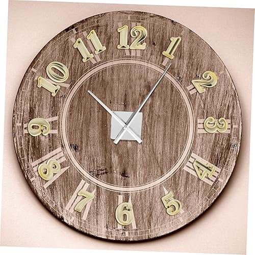 Miniatura 2 de KONTONTY 5 juegos de reloj de placa de números reloj de pared digital reloj digital número romano reloj de pared números de cuarzo reloj decorativo