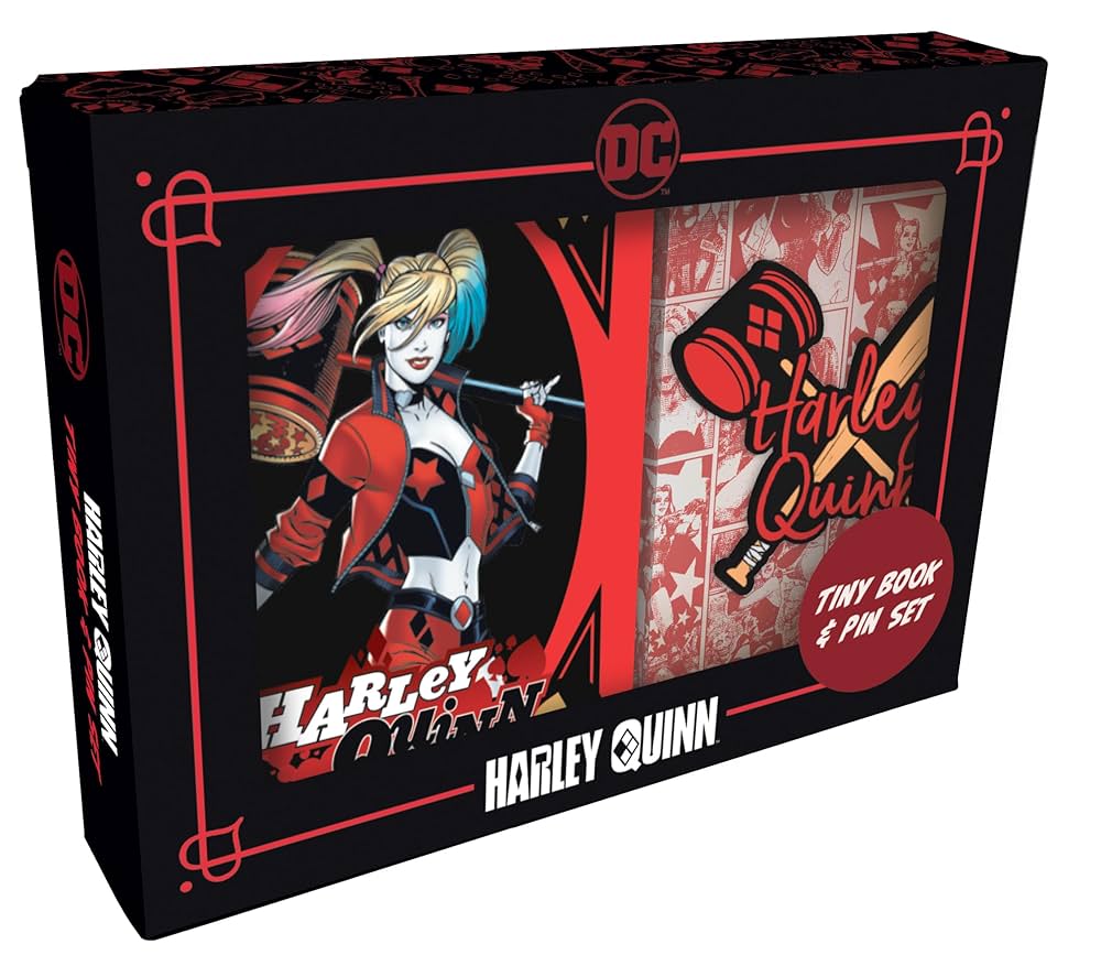 DC Comics: Harley Quinn Tiny Book and Pin Set (Batman