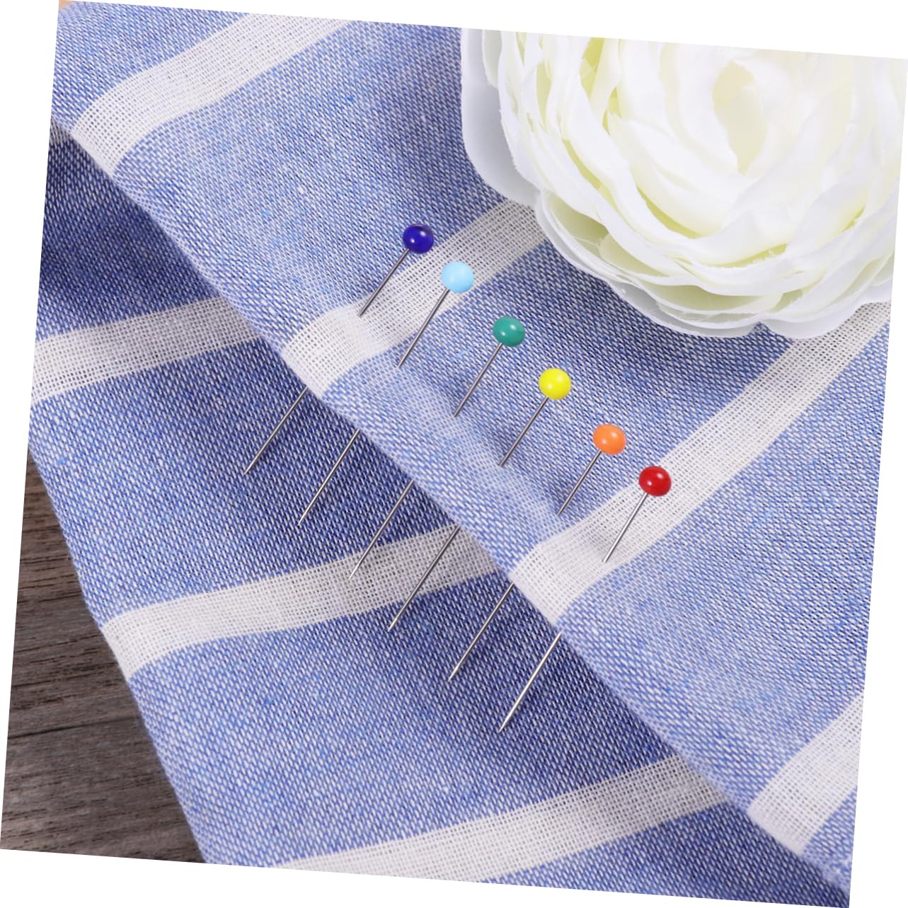 DOITOOL DIY Sewing Crafts Pins 250pcs Glass Head Sewing Head Pins for Quilting