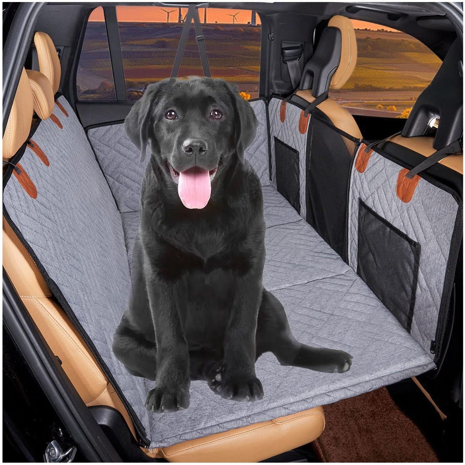 Hondenautostoel met stevige bodem en comfortabele bekleding - Grijs